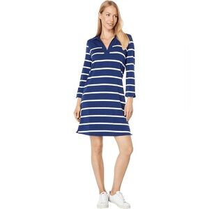 NEW $168 Vineyard Vines Easy Dress Jersey Margo Shirt in Deep Bay Blue